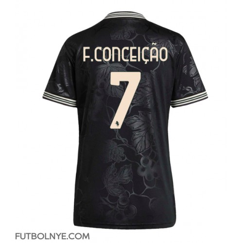 Camiseta Juventus Francisco Conceicao #7 Tercera Equipación para mujer 2025-26 manga corta